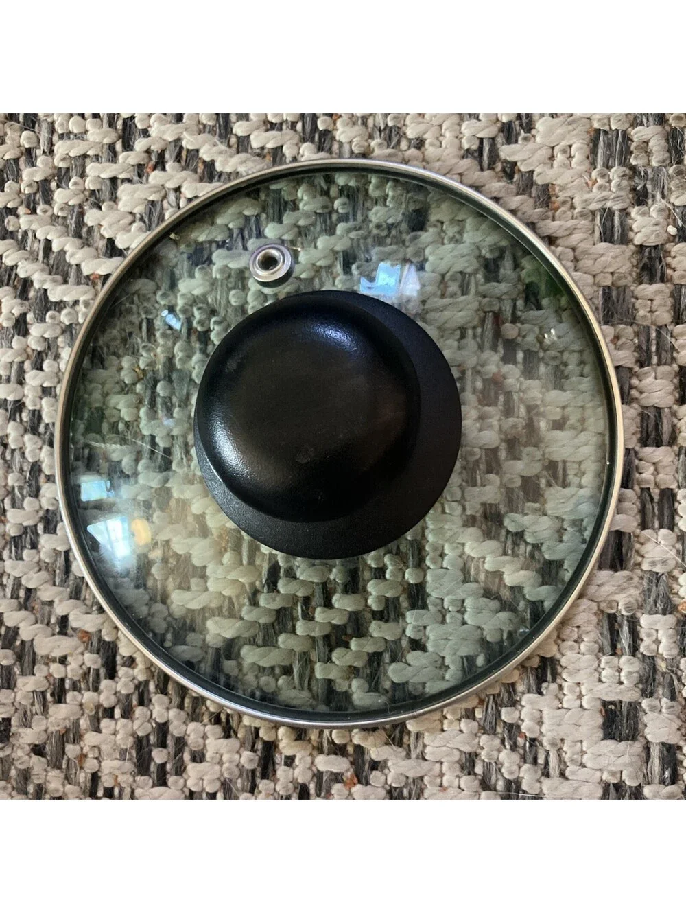Tramontina Glass Replacement Saucepan Lid, 5 1/4”, Black Knob